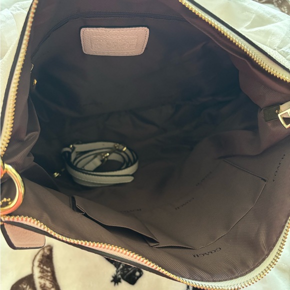 Coach White Leather Tote Bag - Picture 3 of 4